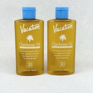 Vacation Chardonnay Oil SPF 30 Duo, Hydrating & Nourishing, Lightweight NEW